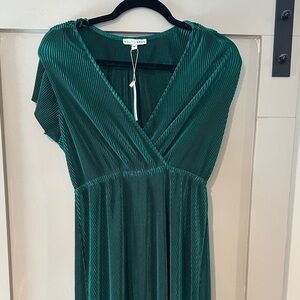 Green Pleated Dress Baltic born size M NWT never worn emerald green